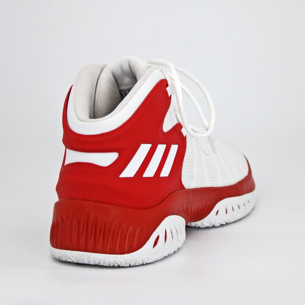 Adidas Men's Explosive Bounce Basketball Shoe CQ1572 White Red: Size 15 - Picture 3 of 9